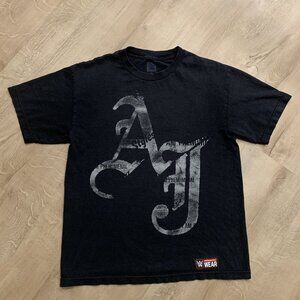 WWE AJ Styles T-Shirt Men's Medium M Black I Am Phenomenal Short Sleeve Tee
